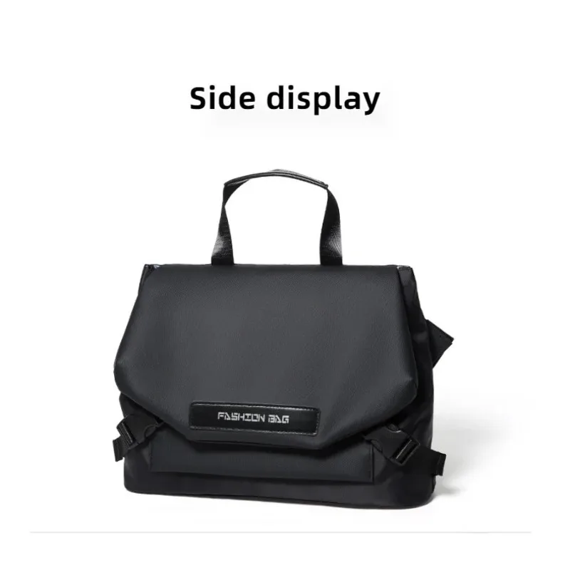 Men's shoulder bag, casual minimalist functional mailman bag, business commuting men's bag, large capacity crossbody bag