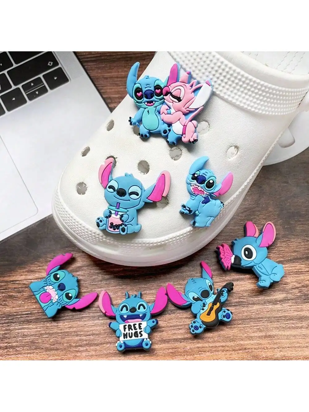 

Аксессуары для обуви Disney Stitch, аксессуары для обуви в мультяшном стиле, аксессуары для обуви для мужчин и женщин