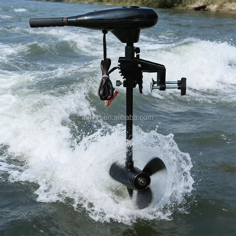 Hailebao 60lb Electric Trolling Motor Mounting PVC Hull Inflatable Kayak Brush Engine Boat Propulsion System 4-Stroke Drifting