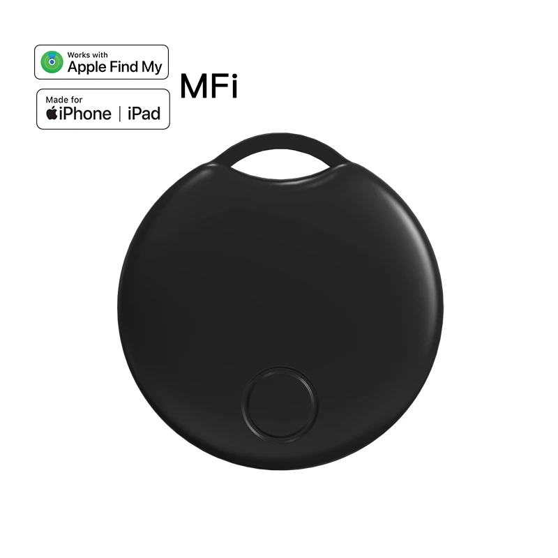 Wallet Tracker MFi Find My AirTag Left Behind Reminder Play Sound Far Away Location via Network Siri Lost Item ID IOS Smart Tag