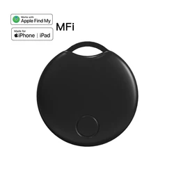 Wallet Tracker MFi Find My AirTag Left Behind Reminder Play Sound Far Away Location via Network Siri Lost Item ID IOS Smart Tag
