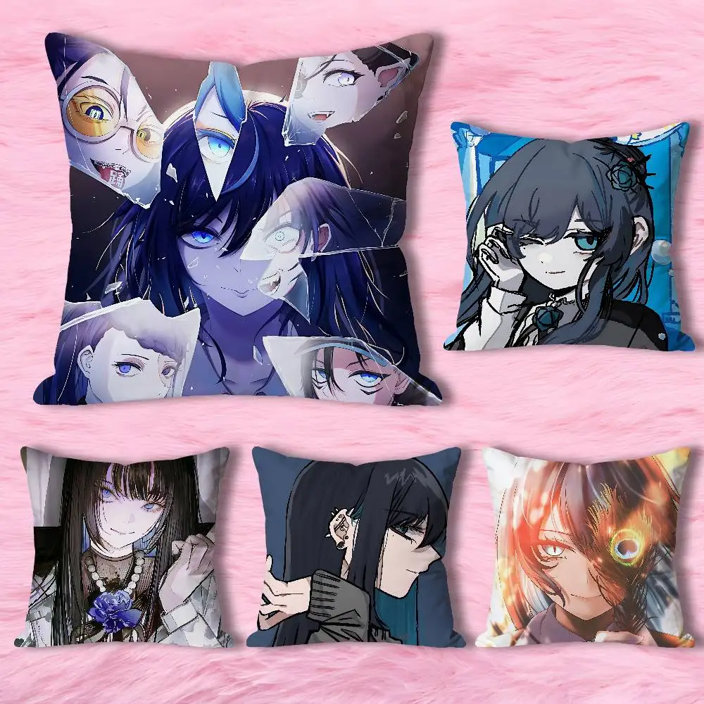 Cute Singer A-Ado Album Anime Celebrity Merchandise All-Match Printed Pillow Case Sofa Car Office Room Decoration Protector