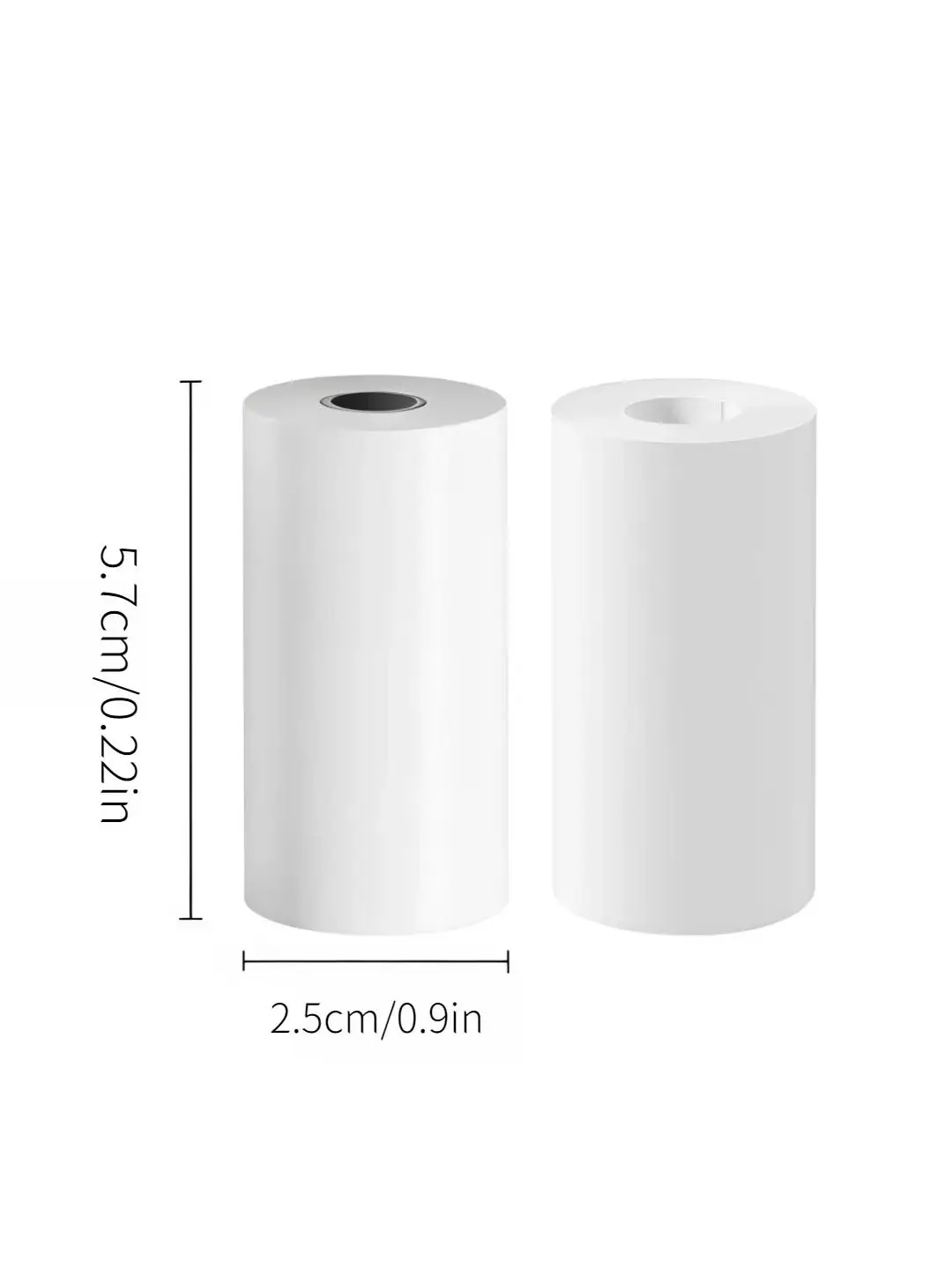 57x25mm Instant Camera Thermal Printer for Refill Print Paper Film Coreless Portable Cash Registers Mobile Printer