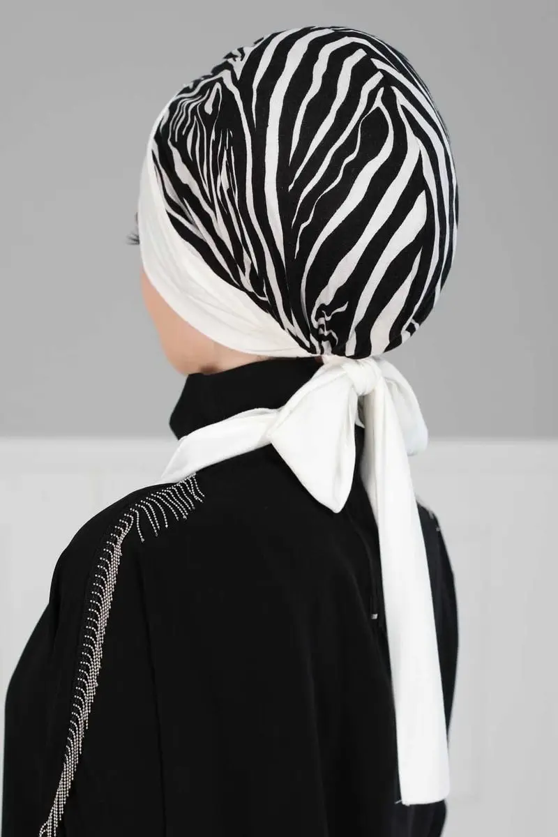 Padrão de zebra de osso penteado com cinto