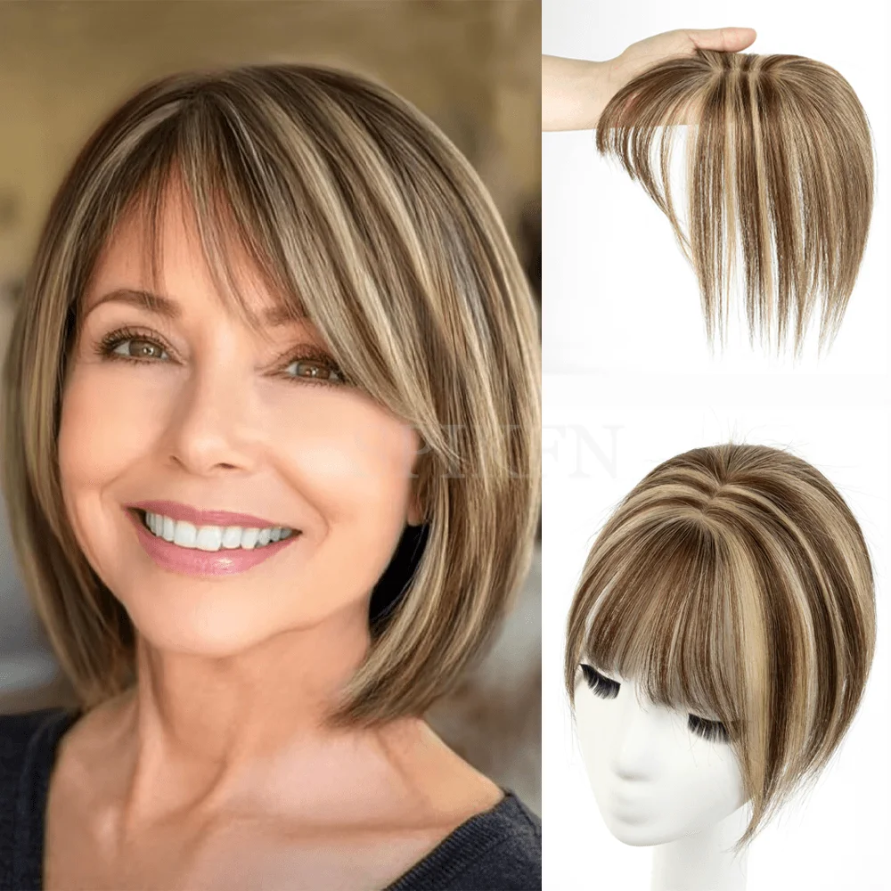 5x9cm Real Human Hair Topper 8