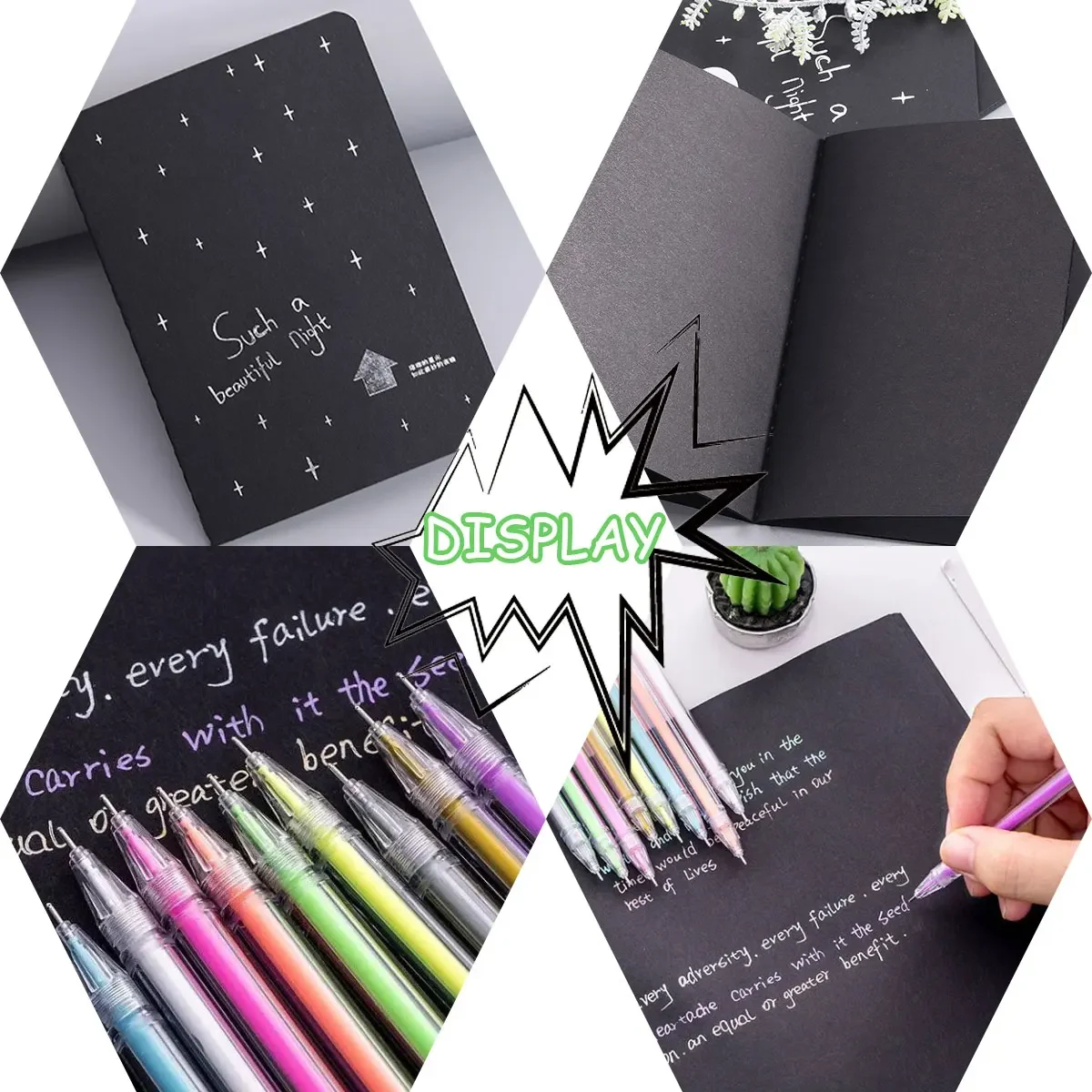 Sketchbook Graffiti book black inner page Art supplies creative diary notebook student notepad Stationery school supplies