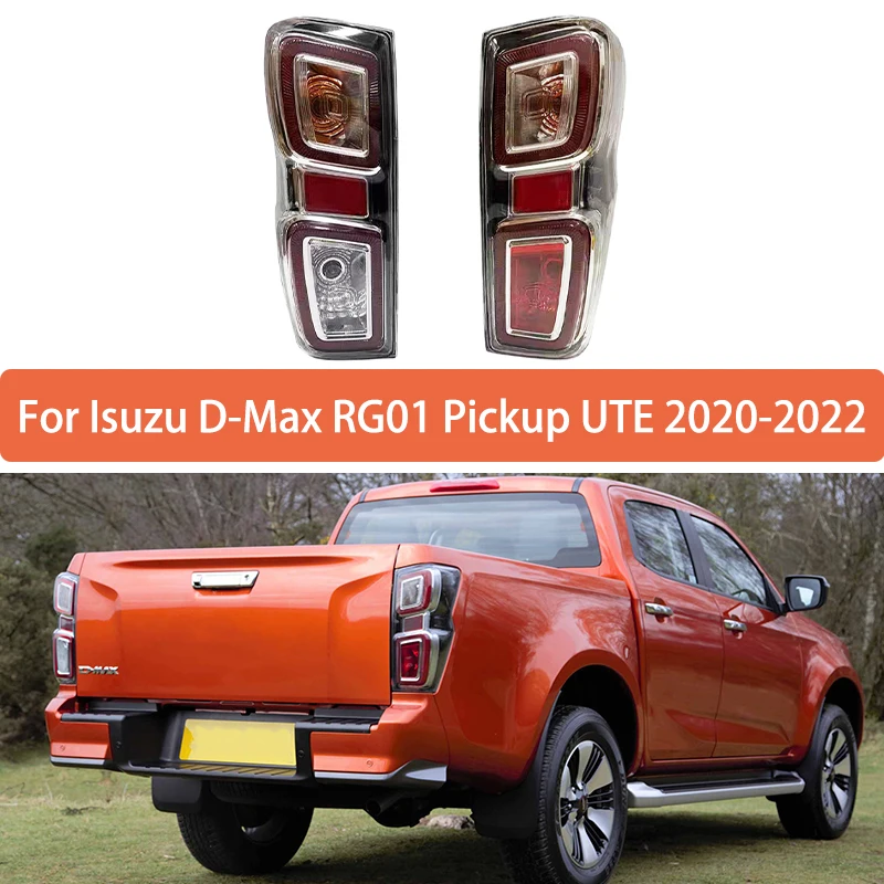

Пара левых и правых задних фонарей в сборе для Isuzu D-Max RG01 Pickup UTE 2020 2021 2022, задний задний фонарь, сигнальная лампа заднего хода