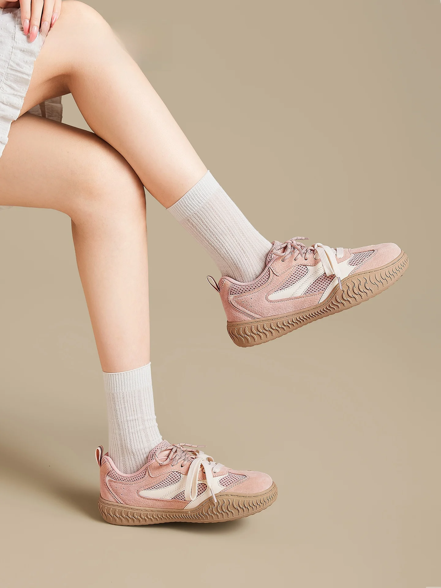 

Agsdon Ballet Style Women's Sports Shoes Breathable Mesh Ultra Comfortable Summer New Arrival Fashionable Low Top Sneakers