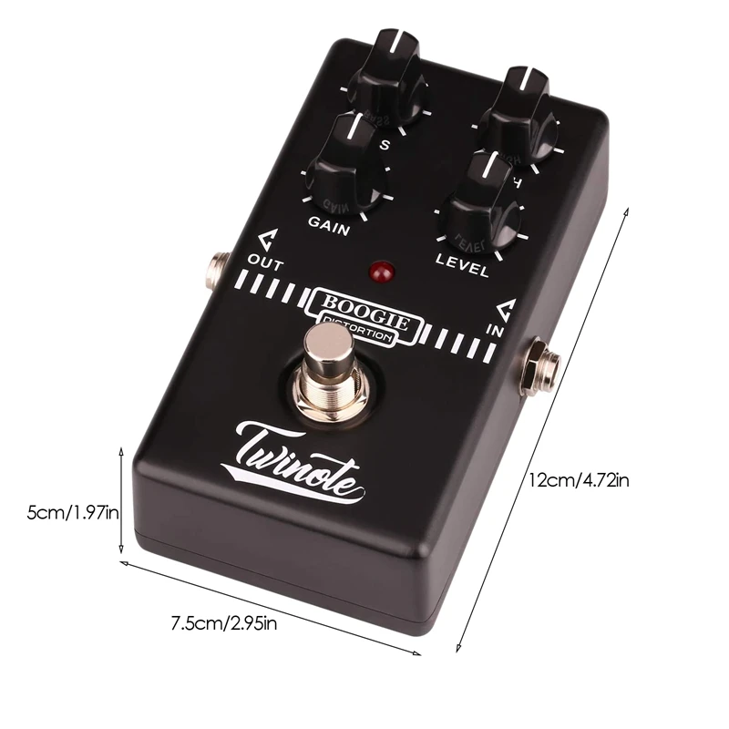 Twinote Boogie Dist Synthesizer Mini Guitar Pedal Old School Distortion Tone Guitar Accessories