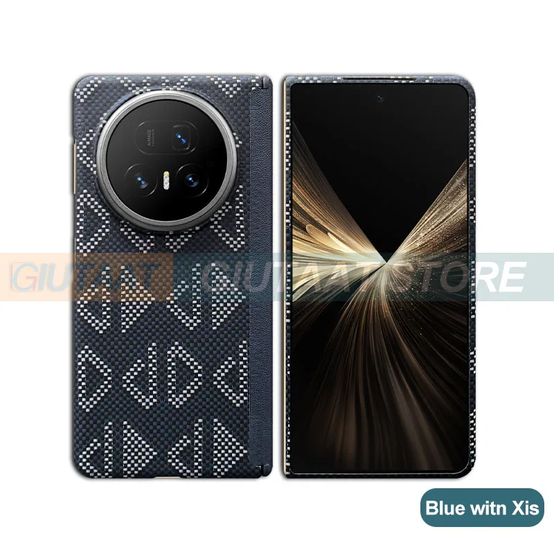 Real Carbon Fiber Case for Honor Magic V5 Aramid Kevlar Magsafe Magnetic Phone Cover Ultra-thin Case with Hinge Axis Luxury
