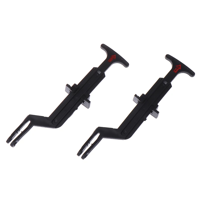 2Pcs/Set Bonnet Hood Release Rod Lock Latch Black Handle Clips 3B0823593 For Volkswage Passat B5 / B5.5 1998-2004