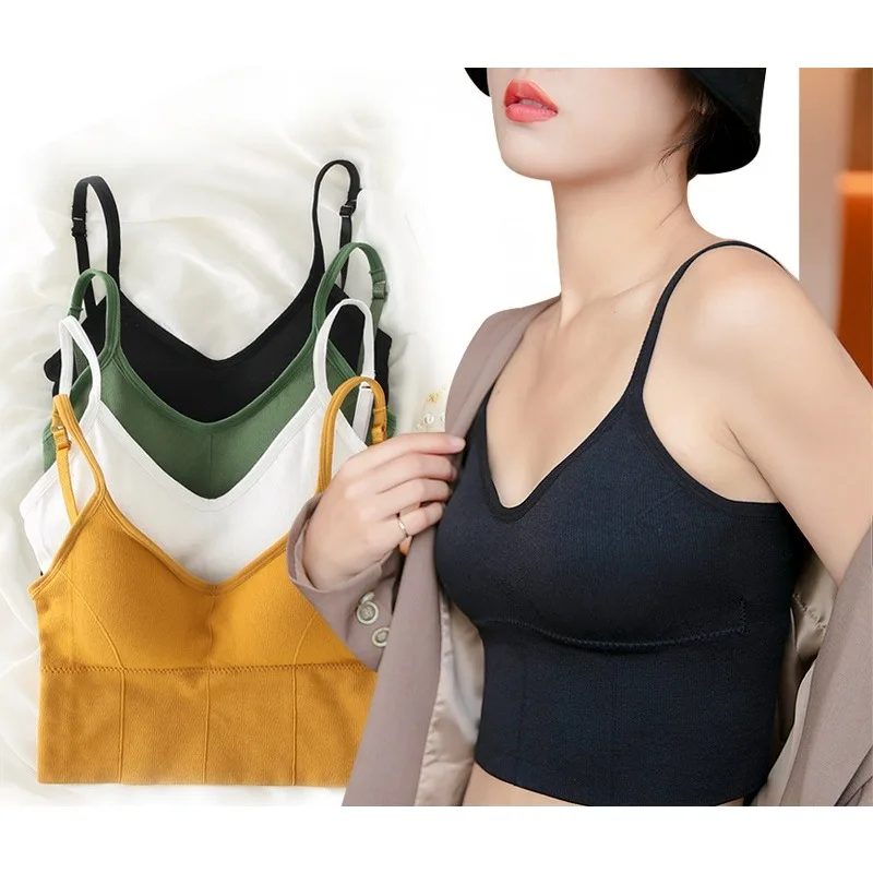Women's U Back Cami Top w Built in Pads Tummy Control Summer Layering or Wear Alone