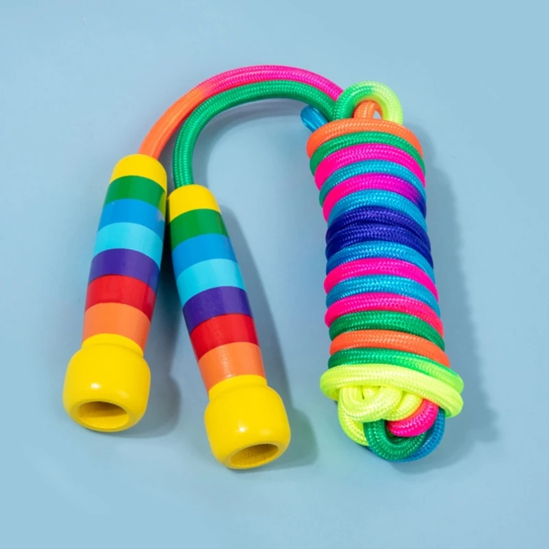 Verstellbares Kinder-Springseil 2,5m/5m mit Griff, langes Seil für Kinder-Fitness und Trainingsgeräte – Detail 4