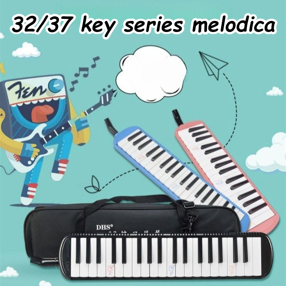 37 Keys Melodica Kids Beginner Practice Portable Durable 32 Keys Educational Melodica for Music Training Musical Instruments