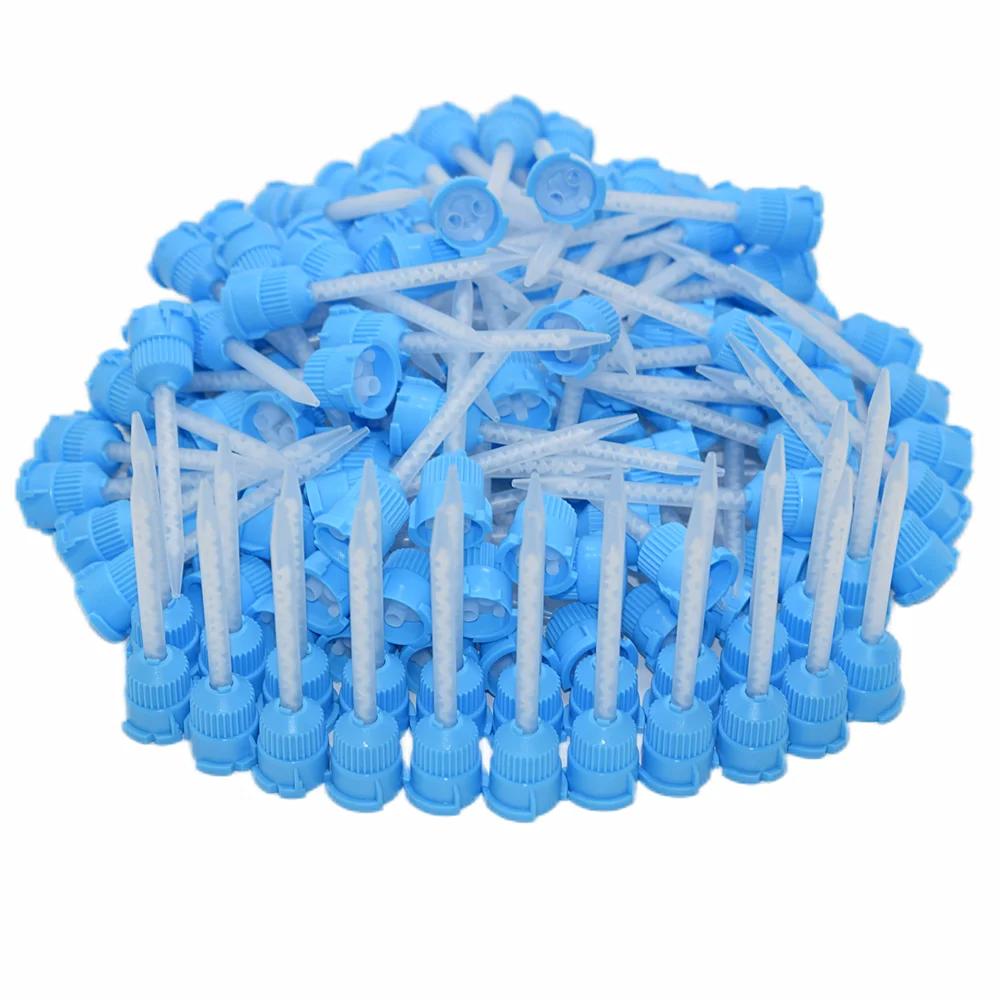 

500pcs Mixing Nozzles Epoxy Adhesives Static Mixer Resin AB Glues 1:1 Round Static Mixing Tube Set for 50ml 1:1 Dual Cartridges