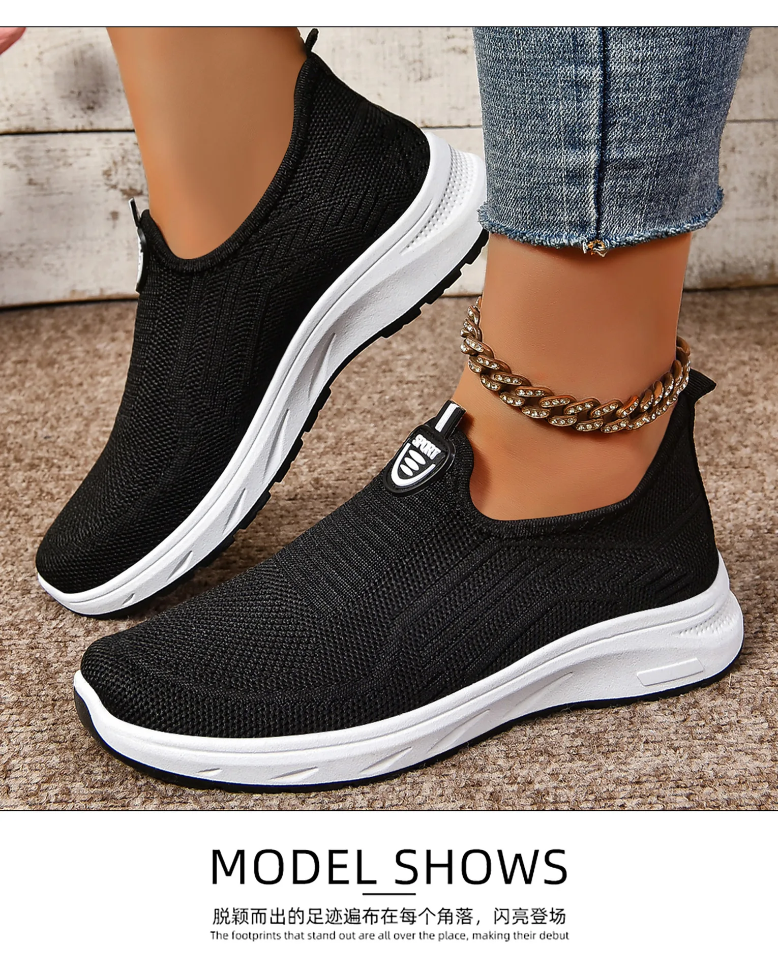 Damen Sommer Alltags-Freizeitschuhe PVC-Material Atmungsaktiv Leichtgewichtig Weiche Sohle Einfach zu Tragen – Detail 17