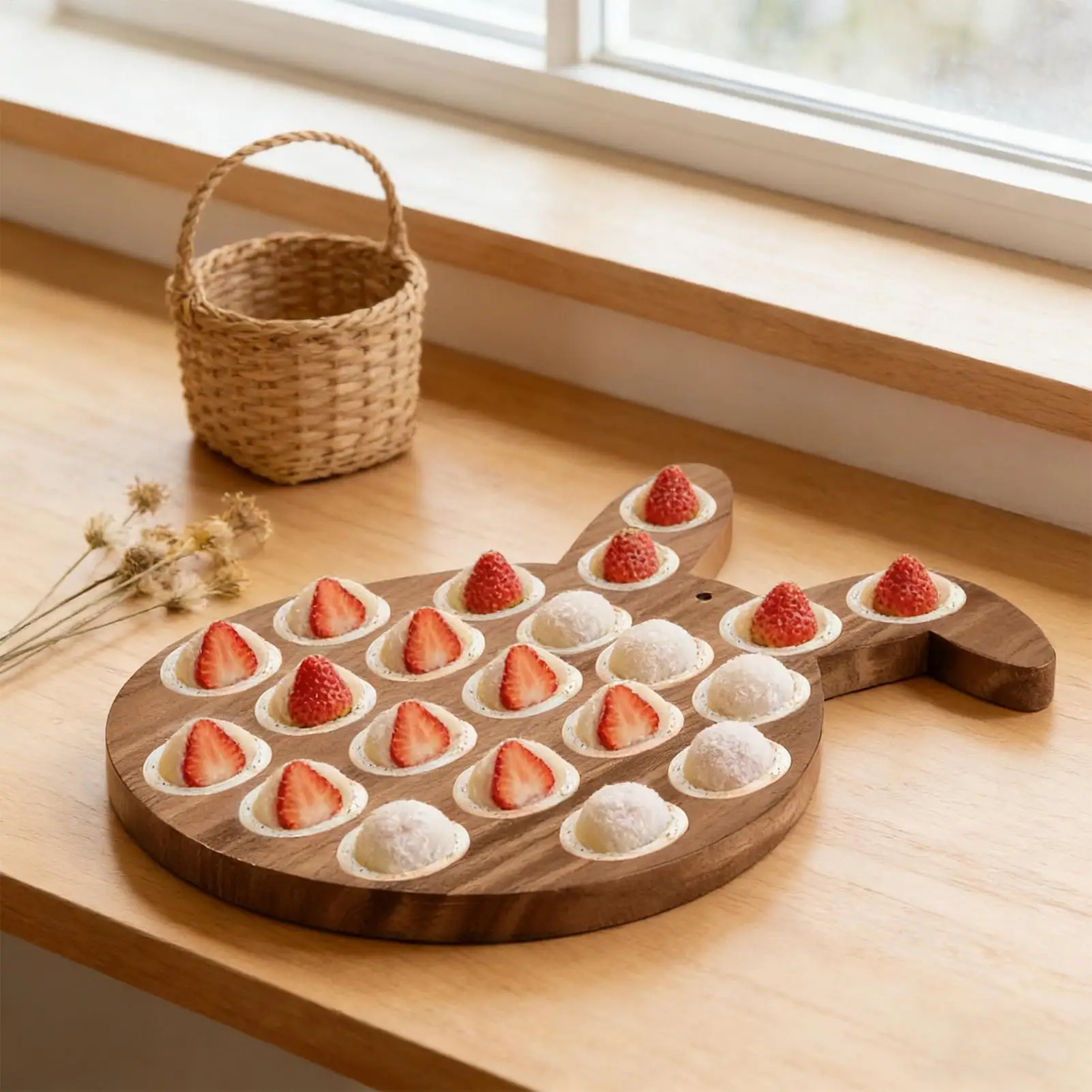 Easter Deviled Egg Platter 21-Hole Bunny Candy Container Deviled Egg Holder Plate for Home Cooks Party Hosts Entertainers