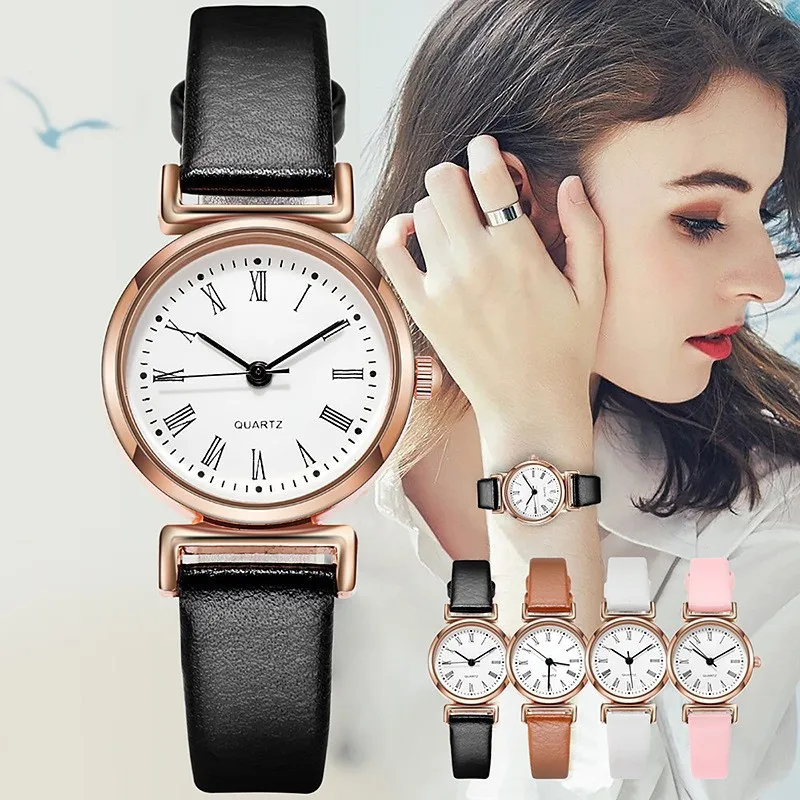 Cross-border hot sale female students digital Roman scale fine belt watch simple and exquisite ladies watch