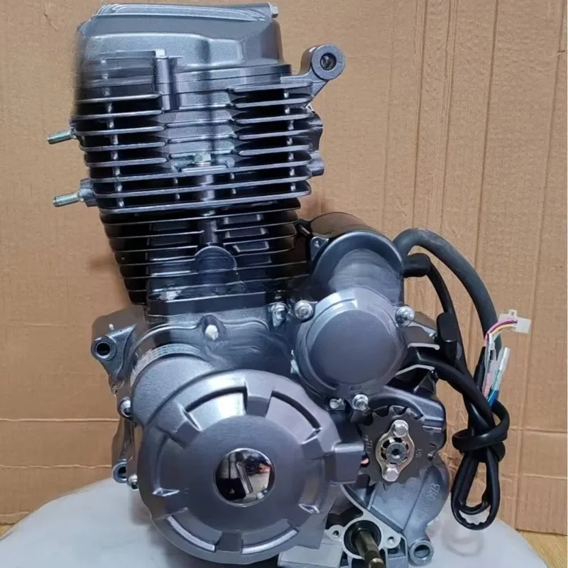 CQHZJ CG150 150CC High Quality 4-Stroke Motorcycle Engine Assembly CDI Ignition with Electric Start and Kick