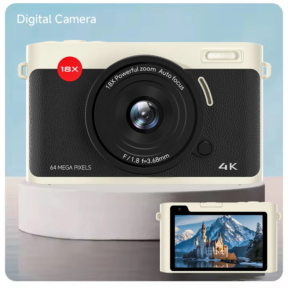 

STLF 2025 Hot Sale Professional Digital 4K Autofocus 18X Optional Zoom 8M+5M Dual Lens 1200mAh Digital Gift for Y