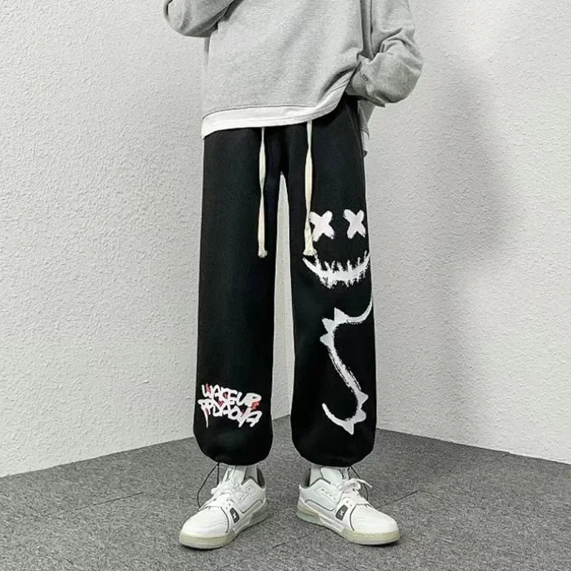 

Grey Plain Summer Thin Hip-hop Men's Sweatpants Cropped Trousers Graphic Elastic Y2k Baggy Gym Welcome Deal Male Sports Pants