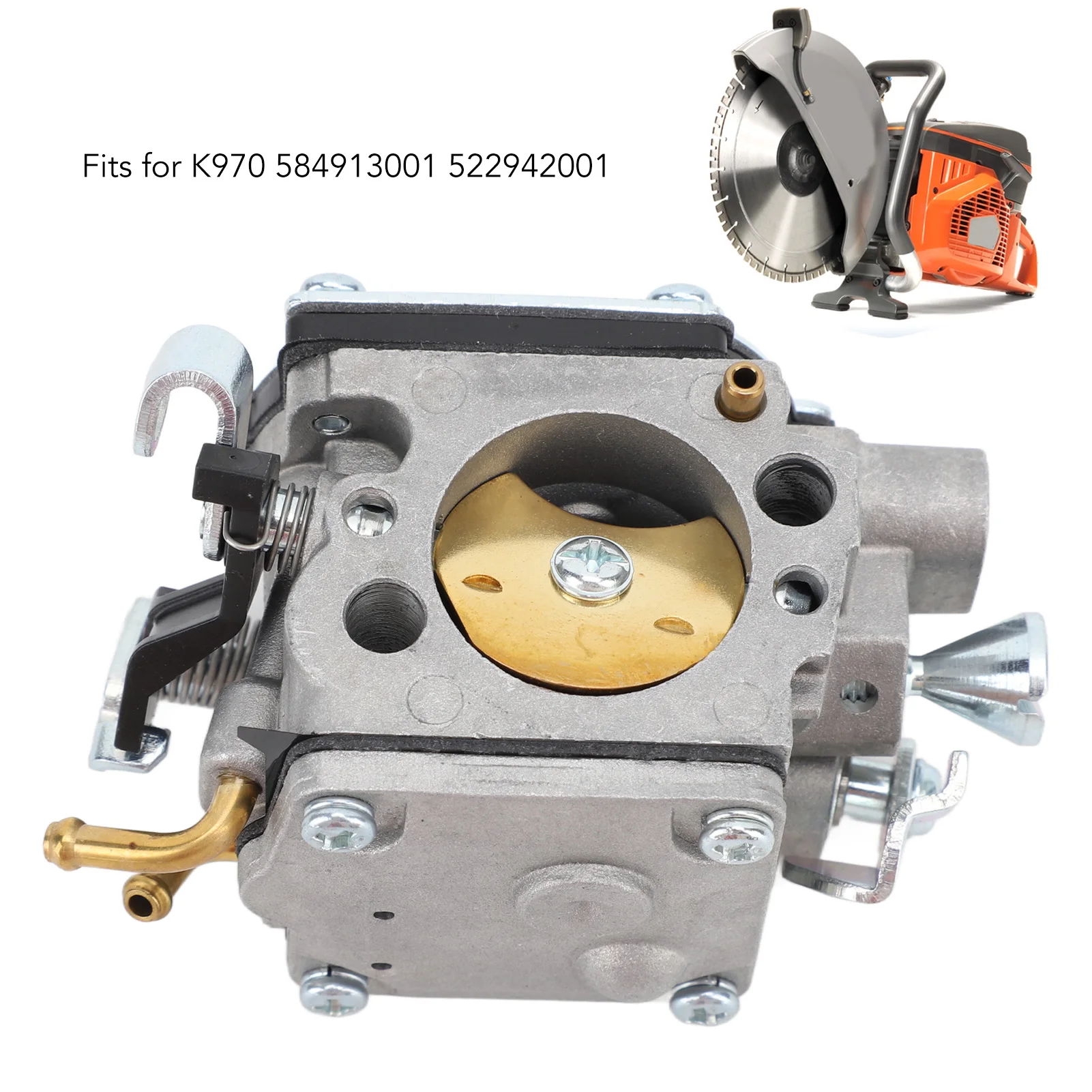 Power Cutter Carburetor Aluminium High Performance Engine Carb Assy for K970 584913001 522942001 Power Cutter Engine Carb