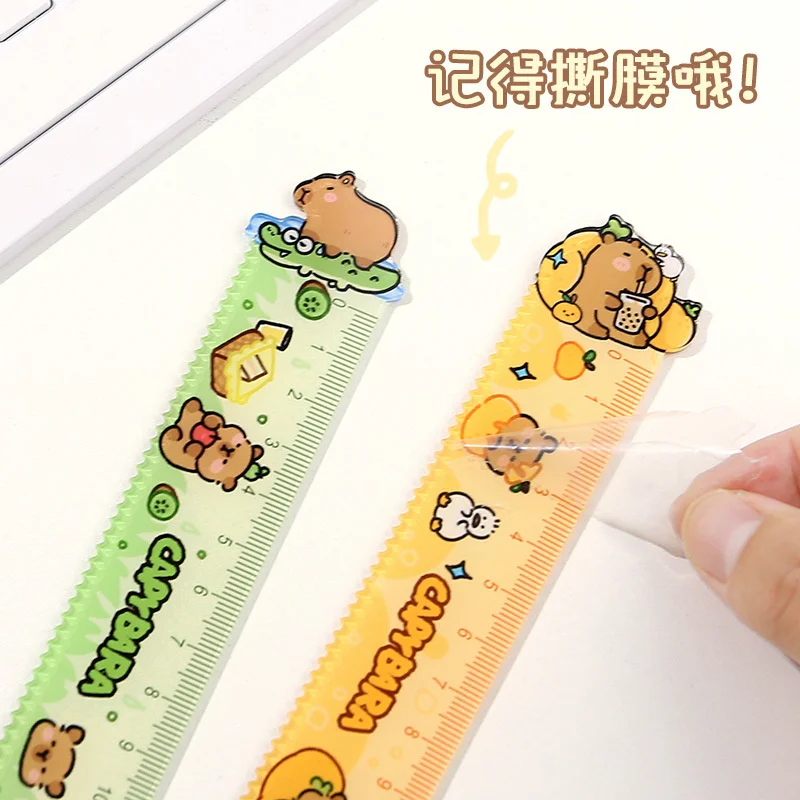 Imagem -04 - Kawaii Réguas Retas para Medição Promocional Papelaria Presente Material Escolar Réguas Kawaii Ferramenta de Desenho 15 cm 25 Pcs por Lote