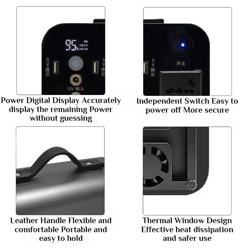 K36 Portable Power Station 220V 300W 80Ah High Power Outdoor Portable Self-driving Camping Energy Storage Mobile Power Supply