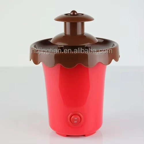 Plastic Mini Chocolate Fondue Fountain Tabletop Wedding Use Battery Powered Multi-color