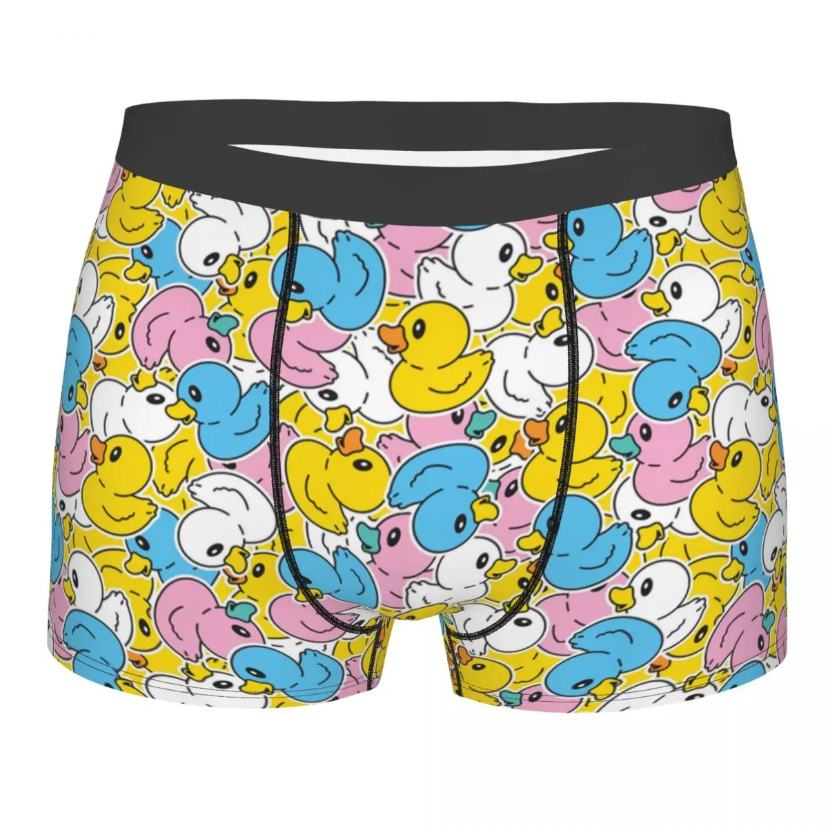 Custom Cute Cartoon Duck Shower Boxer Shorts For Men 3D Printed Underwear Panties Briefs Soft Underpants