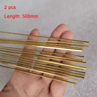 Brass Square Stick Solid Thin Rod Length 500mm 1/1.2/1.5/2/2.5/3/4/4.5/5/5.5/6/6.5/7/8/8.5/9/9.5/10mm Metal Cube Block Bar