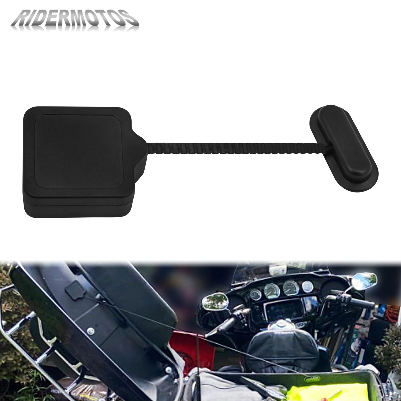 

Motorcycle Tour Pack Lid Tether Black For Harley Touring Road King Electra Street Glide FLHX FLHR FLHT FLTRX Ultra Limited 14-up