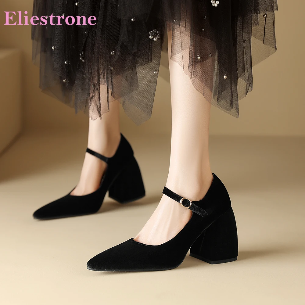  Brand New Comfortable Black Green Women Pumps Fashion Pointed Toe High Heels Lady Dress Shoes Small Big Size 11 32 43 45 48