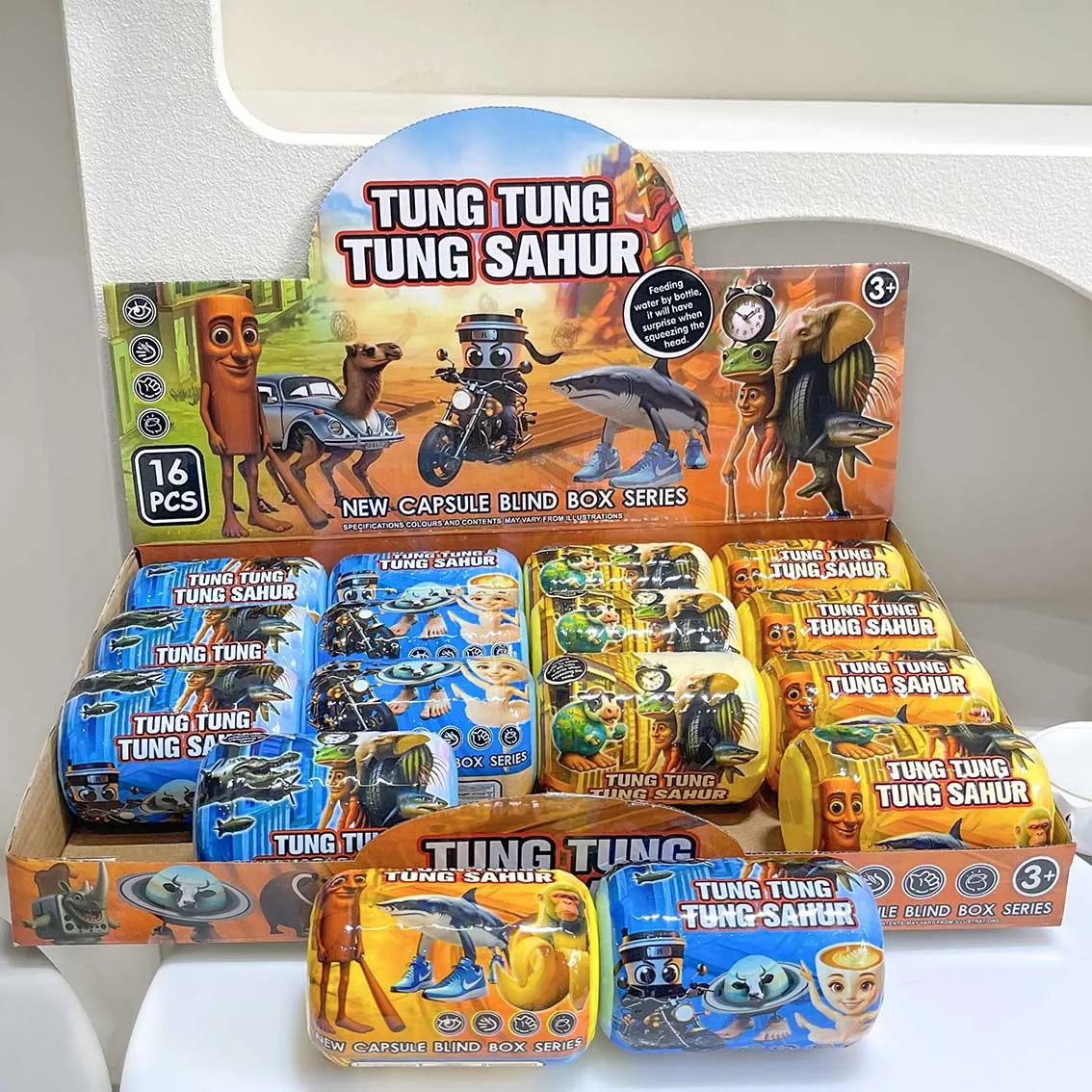 

Shanhaijing коллекционная фигурка Tralalero Tralala, капсула, аниме, глухая коробка, рюкзак, подвеска, брелок, веревка, кукла, игрушка, загадочный подарок