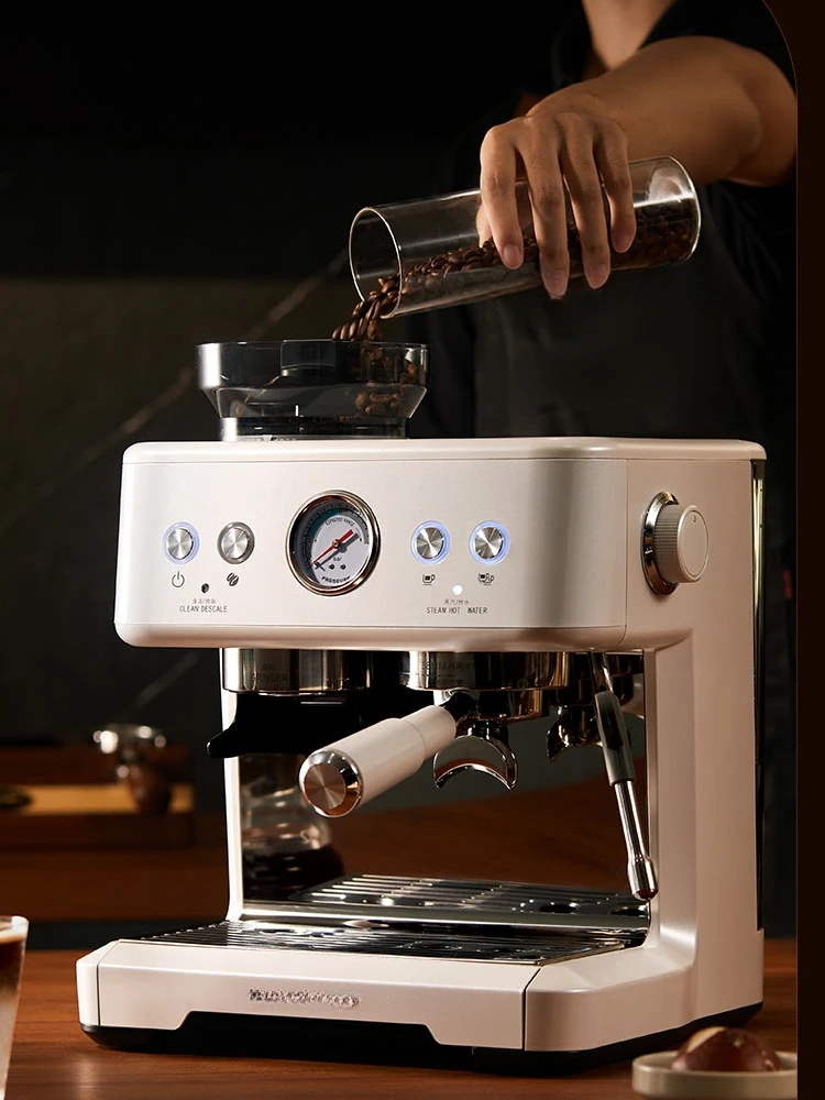 Grinding integrated coffee machine, commercial Italian small semi-automatic