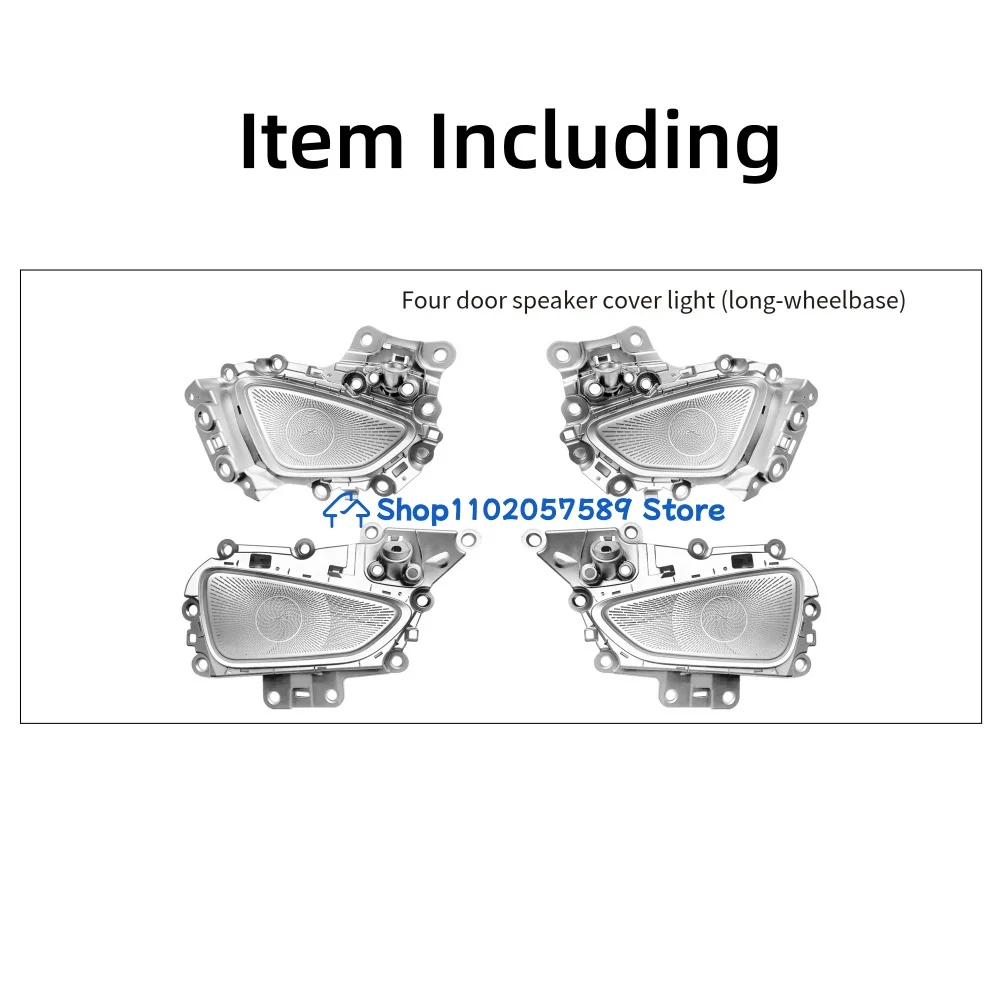 ‌For Mercedes Benz 2024 2025 E Class W214  4-Door Audio Speaker Cover Ambient Light Car Interior Atmosphere Lamp
