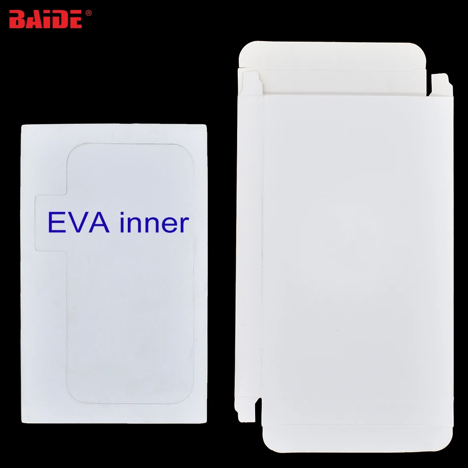 LCD Touch Screen Package with Plastic EVA White Paper Packing Box for iPhone 7 Plus 8 Plus X XR Xs Max 400sets/lot