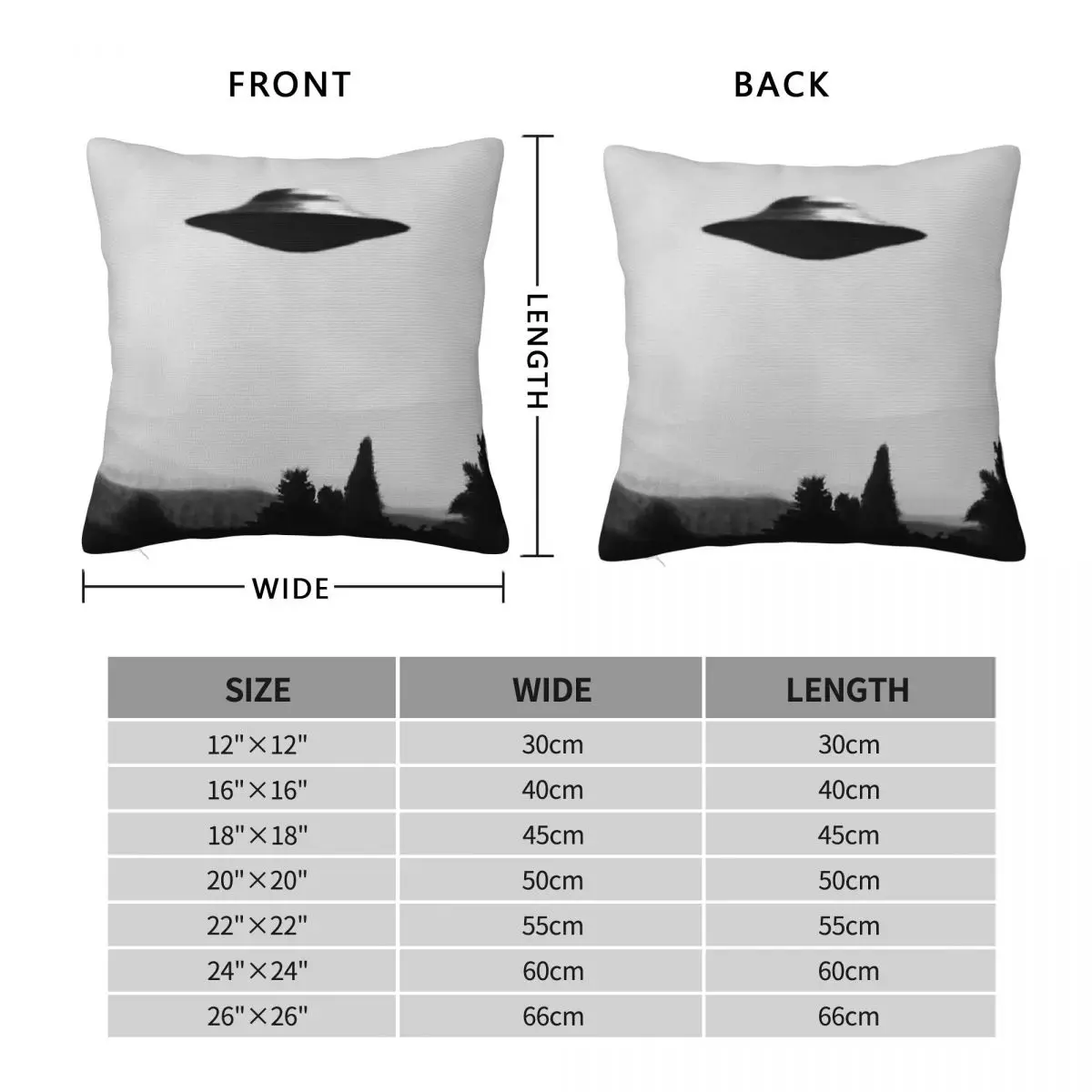 X-Files I Want To Believe Square Pillowcase Polyester Linen Velvet Creative Zip Decor Pillow Case Bed Wholesale
