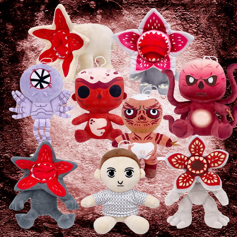 Juguetes de Peluche de Personajes de Dibujos Animados, Lindos Demogorgon de Stranger Things, Muñecos de Peluche de Flores Comedoras de Hombres, Regalos para Cumpleaños y Halloween