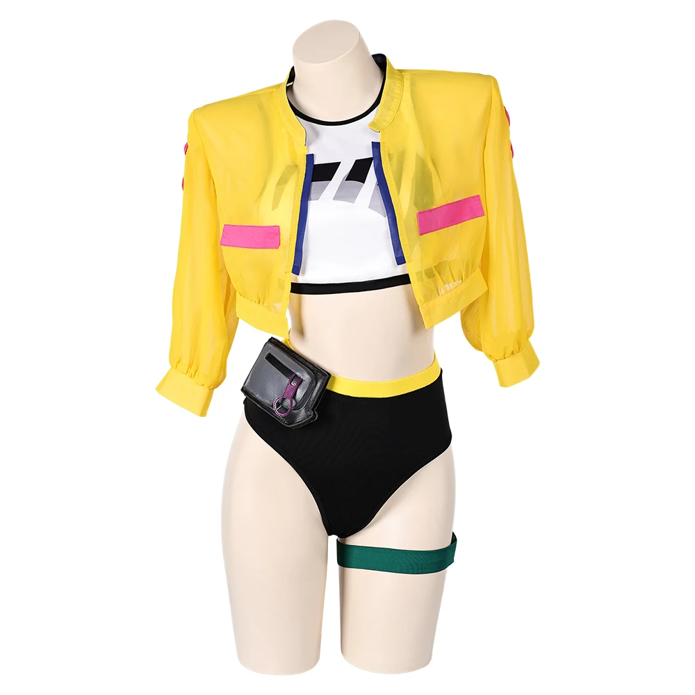 Valorant Cosplay Jett Fantasie Killjoy Kostüm Frauen Sommer sexy Badeanzug Overall Umhang Outfits Halloween Karneval Party Anzug