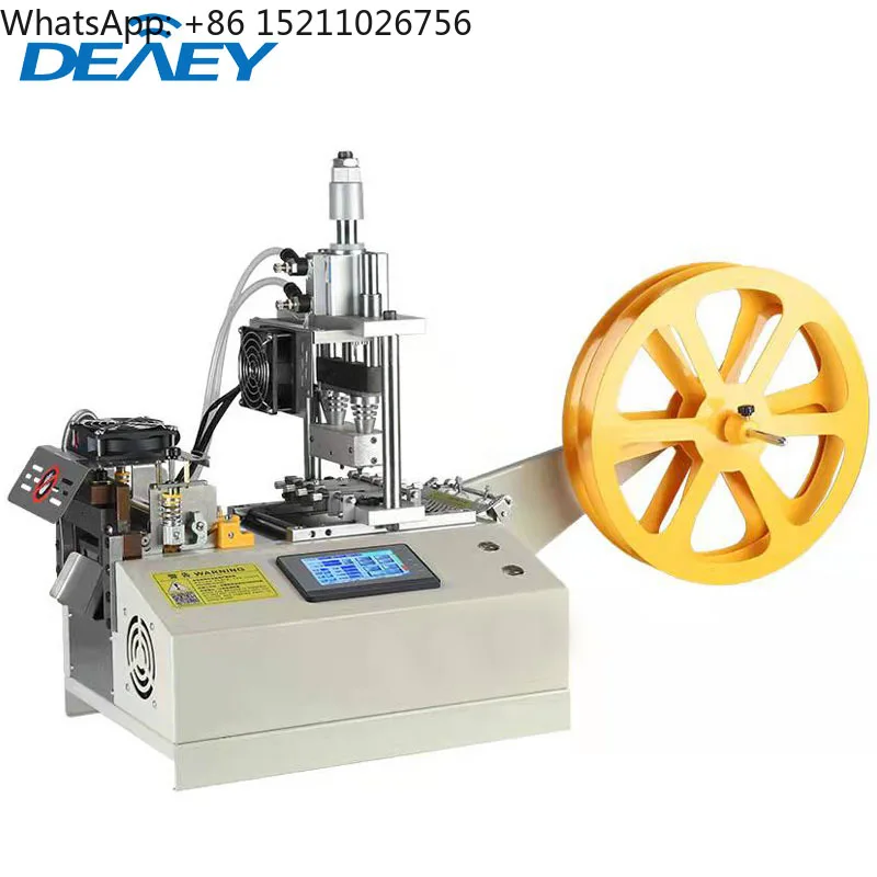 

Computer Punching Hot Ribbon Nylon Polyester Webbing Strap Belt Cutting Machine