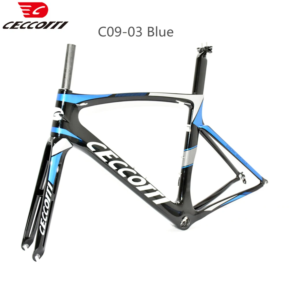 

T1000-Full Carbon Road Bicycle Frame, Racing Bike Framework, 700C Wheels Frameset, 25mm Tires, CECCOTTI Brand