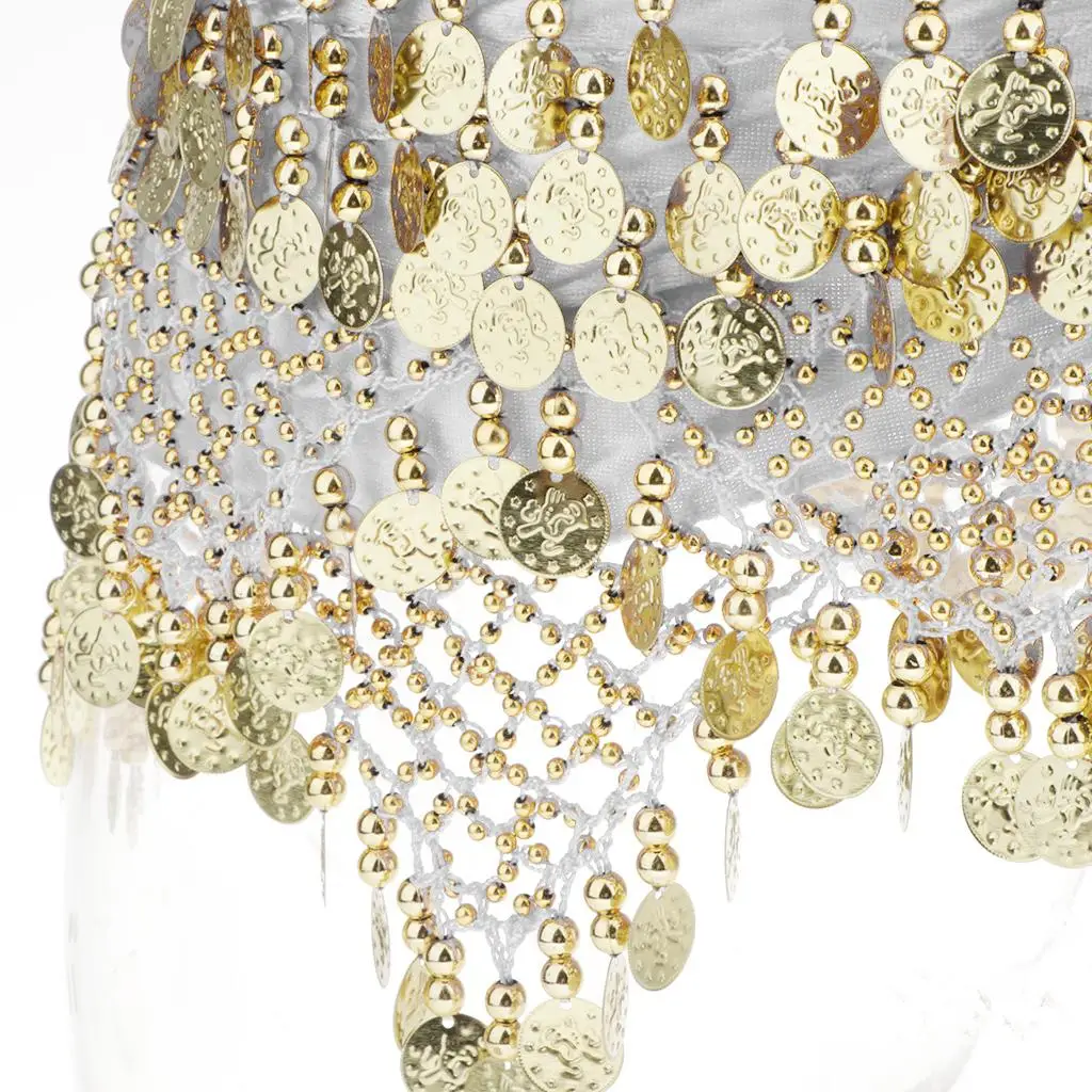 Belly Dancing Belt Velvet Sequins Tassel Hip Skirt Wrap Bohemian Style Accessory for Latin Dance Dress Performance