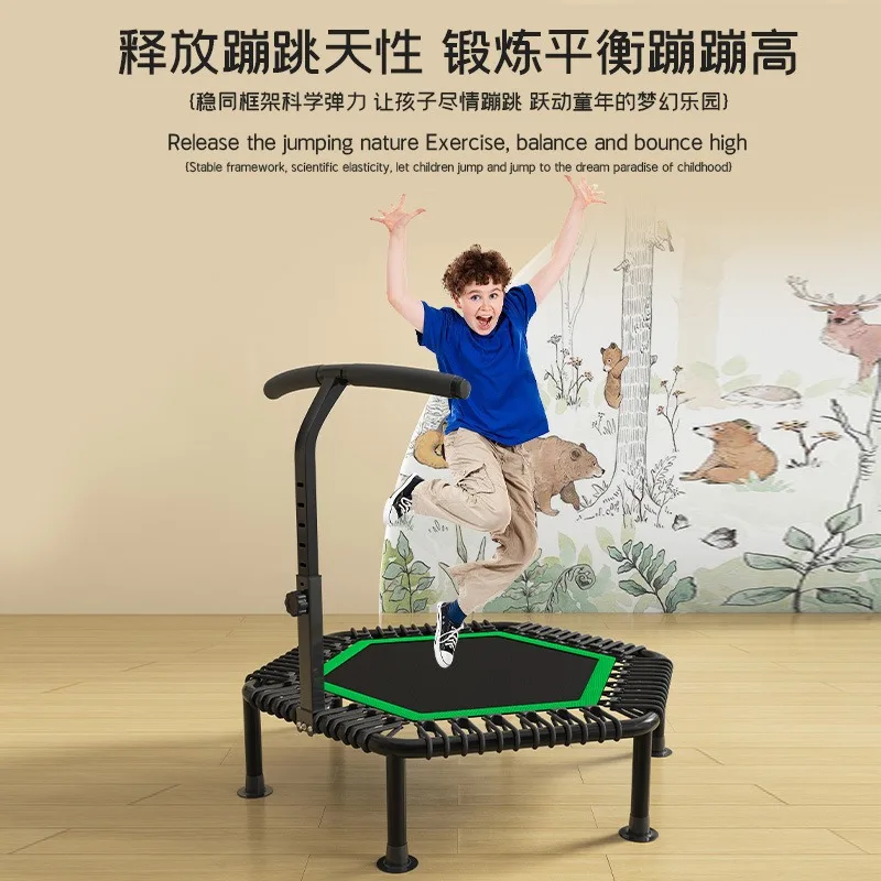 Bounce Bed Fitness Home Hexagonal Elastic Rope Indoor Small Bounce Bed Portable Fitness Equipment Trampolines Body Building