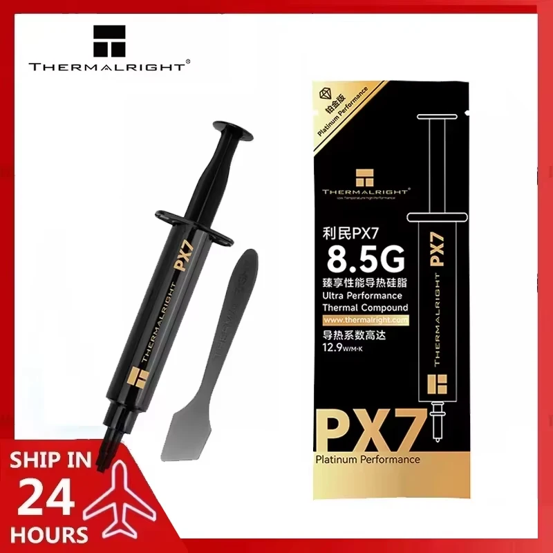 Thermalright PX7 Performance Thermal Grease, 2.5g/4.5g/6.5g/8.5g Needle Pack, Laptop CPU & Graphics Card Compound 12.9W/M-K