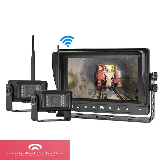 IP69K 7Inch Rearview Waterproof Security Camera System For Farm Tractor/Heavy Equipment
