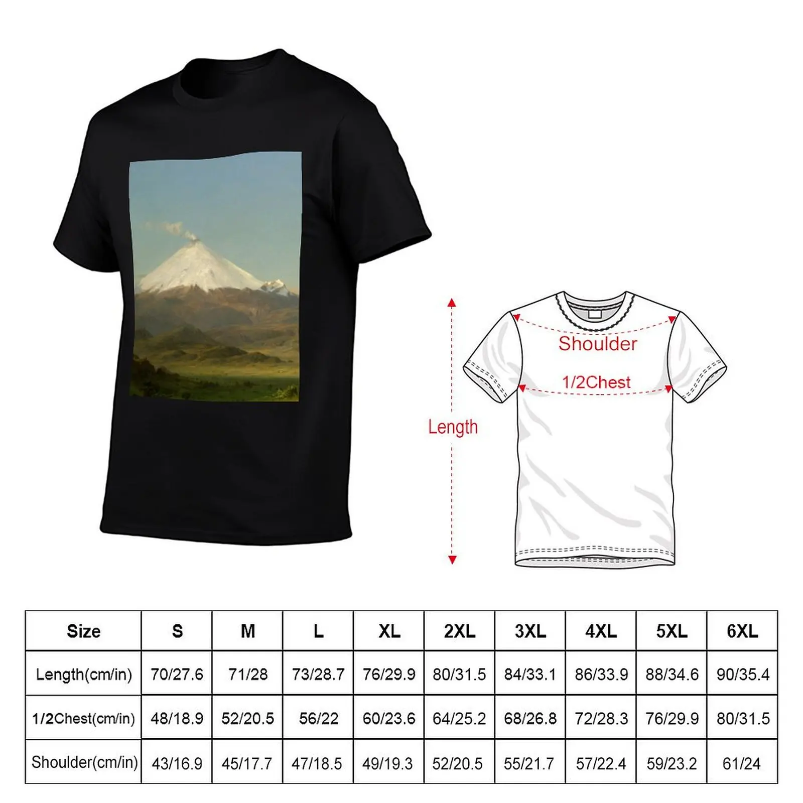Cotopaxi - Frederic Edwin Church T-Shirt cotton t shirts high quality funny t shirts cotton mens graphic t shirts T-Shirt