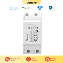 SONOFF 기본 R4 스마트 와이파이 스위치, 스마트 홈 앱 음성 제어 차단기, eWelink Alexa Google Home과 함께 작동, 1 개