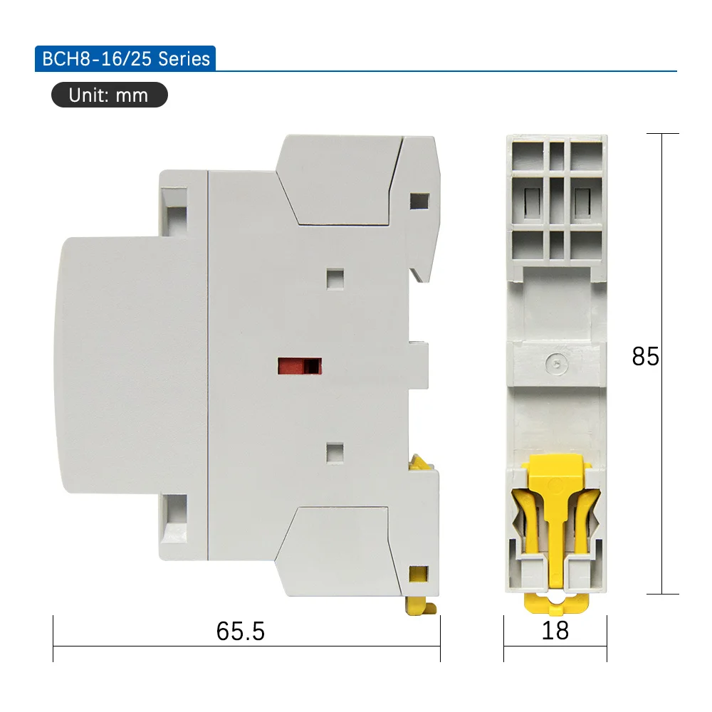 Contactor 220V Contactore Bobina Rele 230V 24V Y Nc Din Rail Household Modular 2No 2Nc 1No 240V 2P 110V Vac Silence Relai