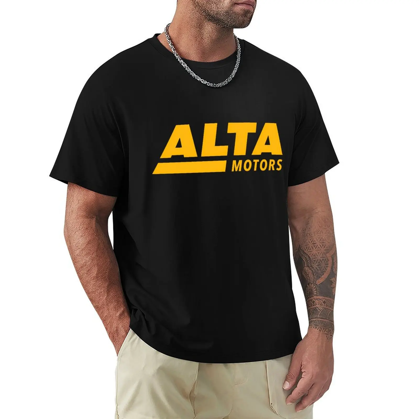 Alta Motors Motorcycle Logo T-Shirt Work Wear Breathable Tee